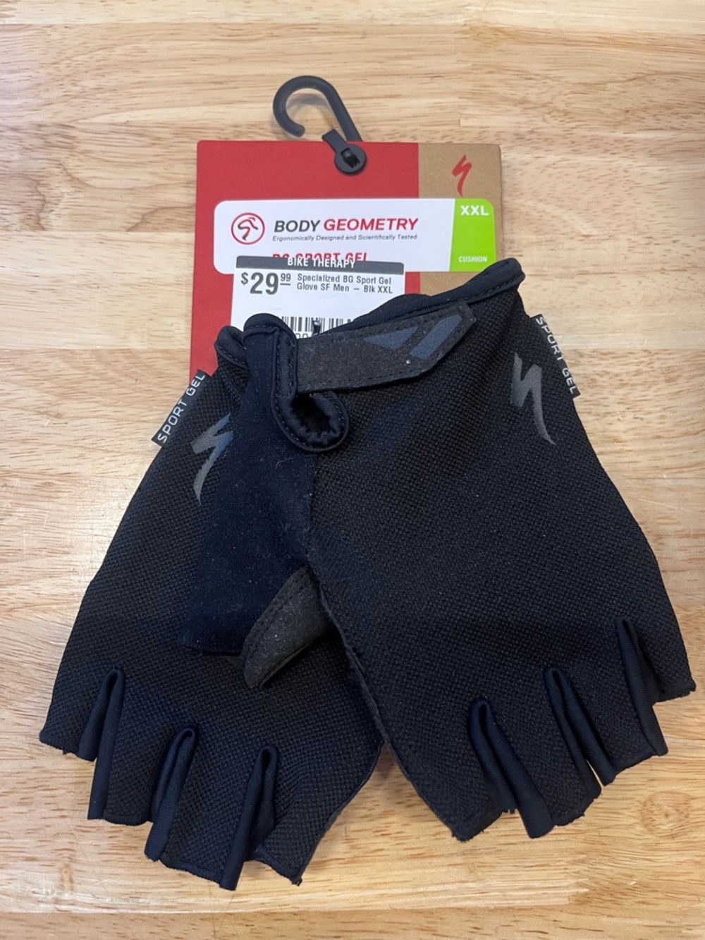 Specialized Black Men's Half-Finger Sport Gel Cycling Gloves